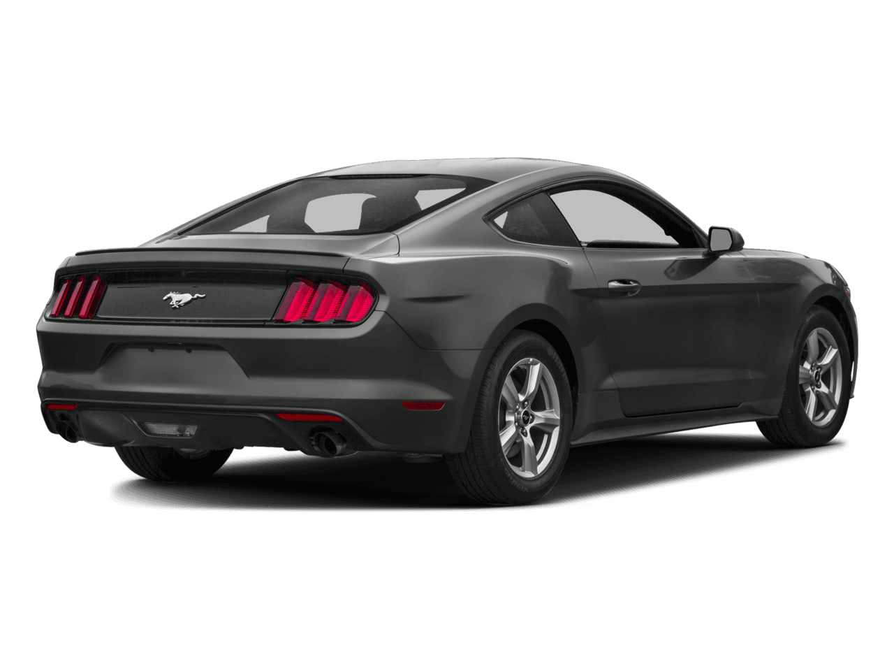 2016 Ford Mustang 2dr Fastback V6 - Rear 3/4, facing to the right