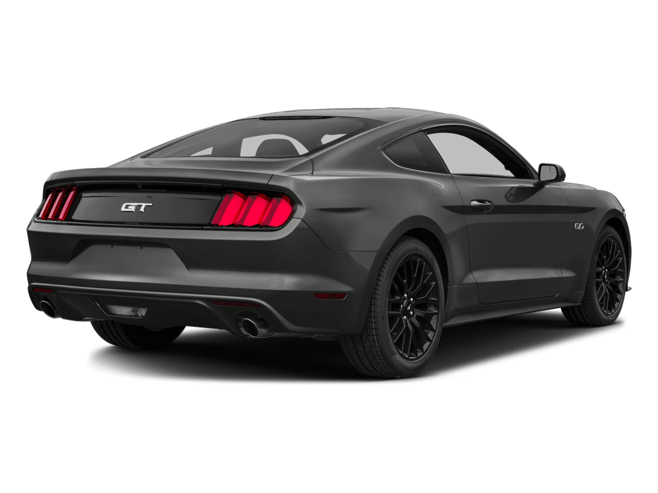2016 Ford Mustang 2dr Fastback GT Premium - Rear 3/4, facing to the right