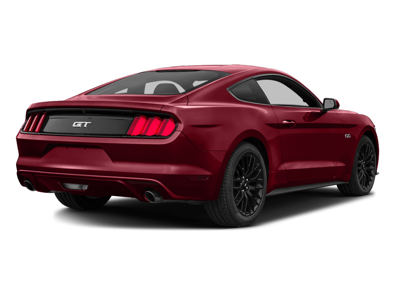 2016 Ford Mustang 2dr Fastback GT Premium - Rear 3/4, facing to the right