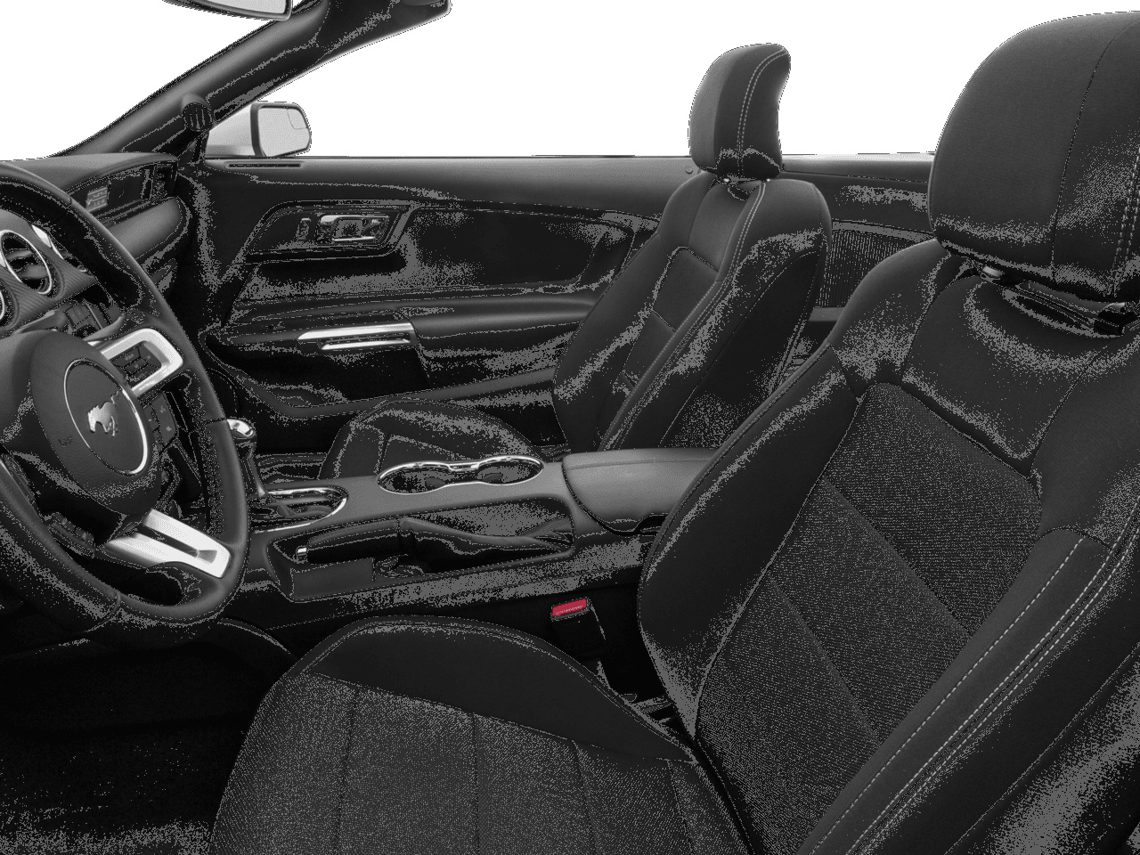 2016 Ford Mustang 2dr Conv EcoBoost Premium - Interior Driver's Side with Door Open, Front Seat Feature
