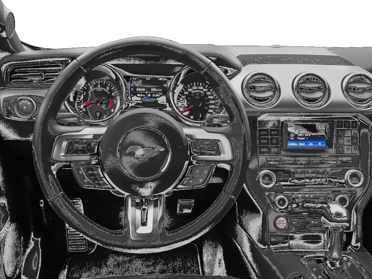 2016 Ford Mustang 2dr Fastback EcoBoost - Interior Drivers Dash