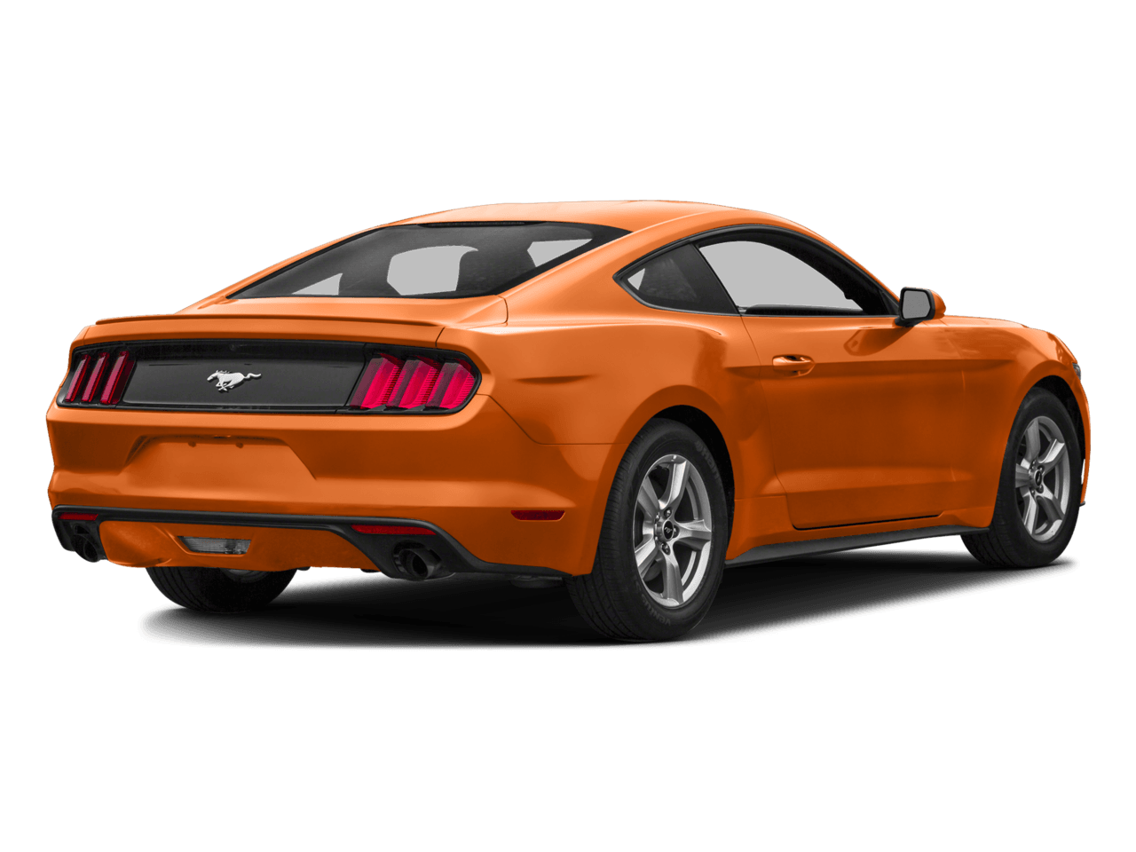 2016 Ford Mustang 2dr Fastback EcoBoost - Rear 3/4, facing to the right