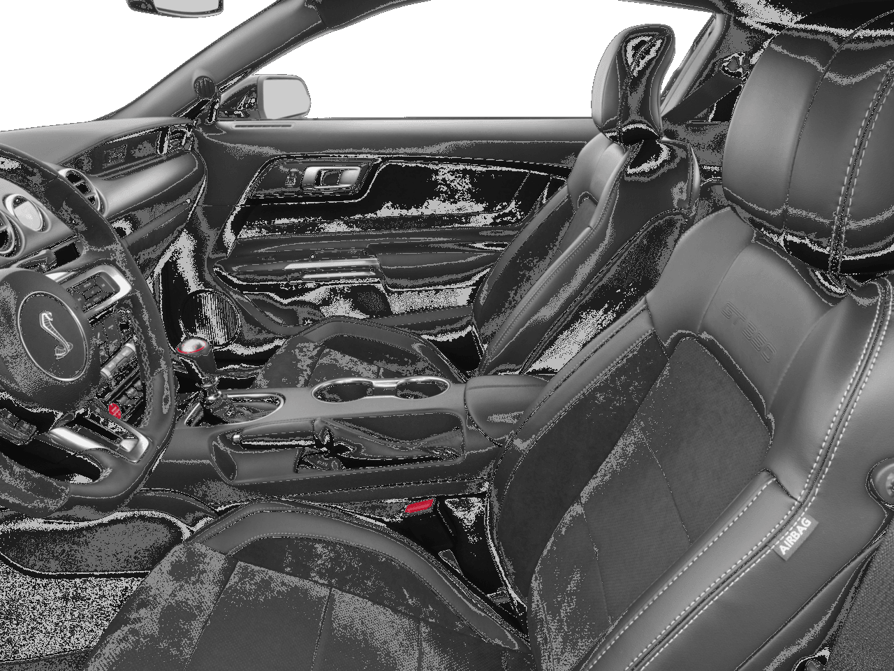 2016 Ford Mustang 2dr Fastback Shelby GT350 - Interior Driver's Side with Door Open, Front Seat Feature