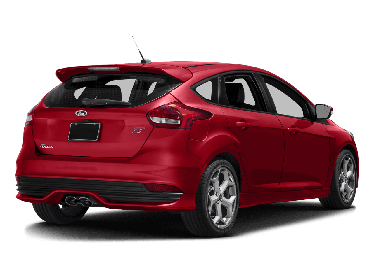 2016 Ford Focus 5dr HB ST - Rear 3/4, facing to the right