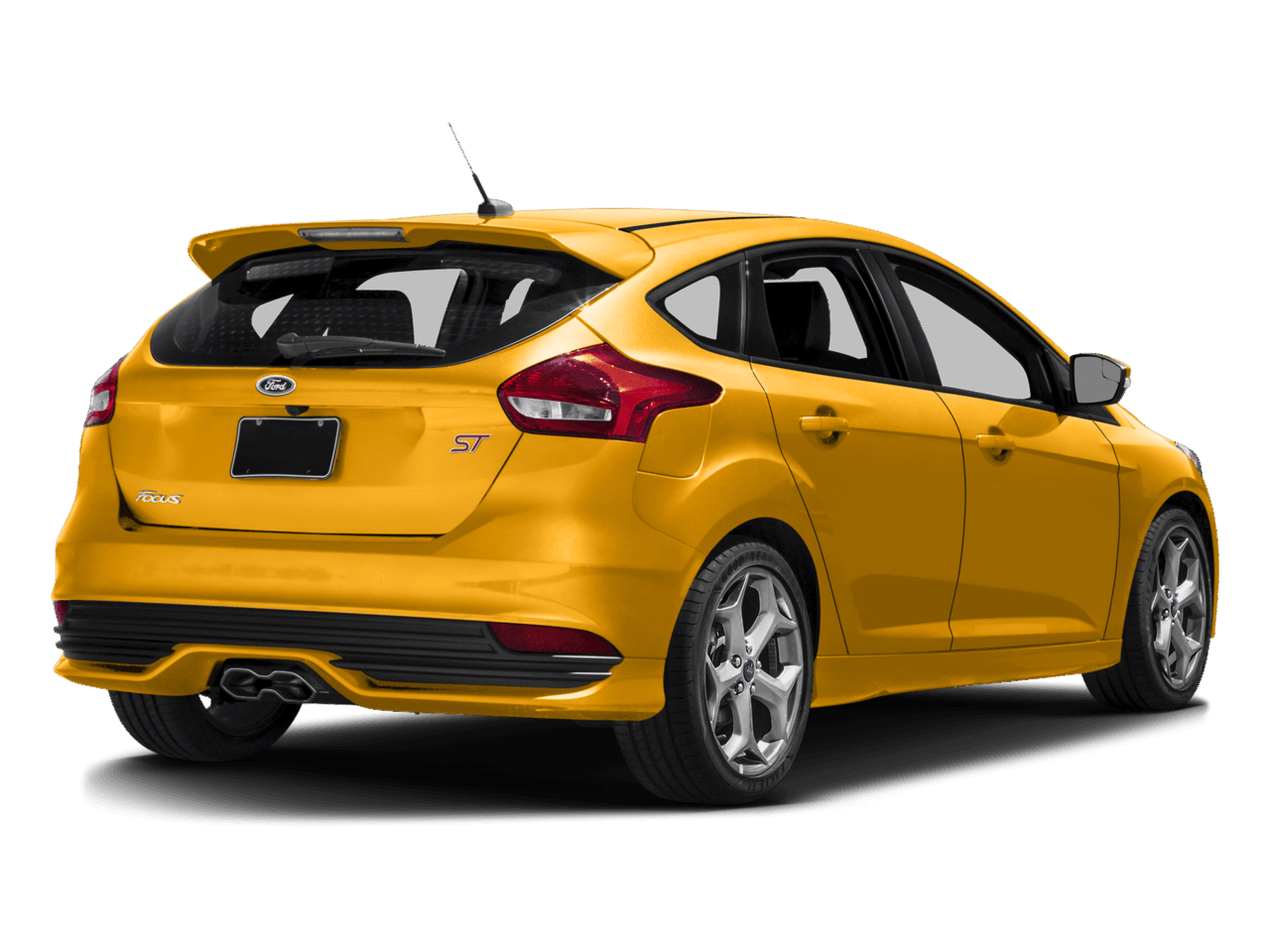 2016 Ford Focus 5dr HB ST - Rear 3/4, facing to the right