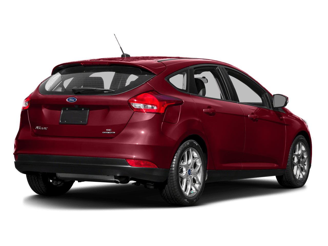 2016 Ford Focus 5dr HB SE - Rear 3/4, facing to the right