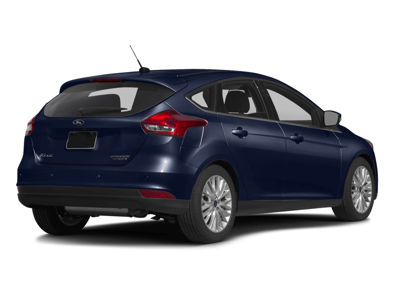 2016 Ford Focus 5dr HB Titanium - Rear 3/4, facing to the right