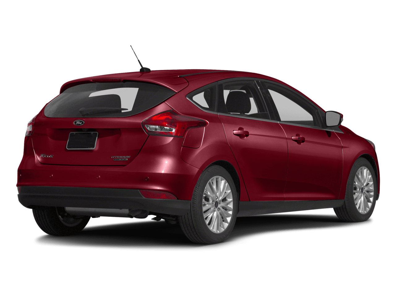 2016 Ford Focus 5dr HB Titanium - Rear 3/4, facing to the right