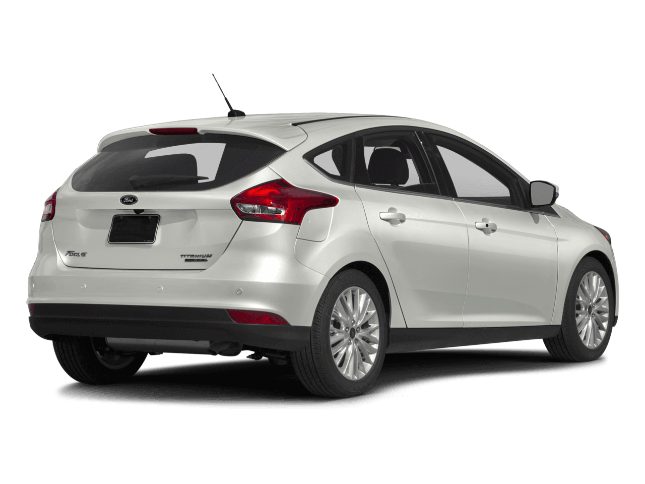 2016 Ford Focus 5dr HB Titanium - Rear 3/4, facing to the right