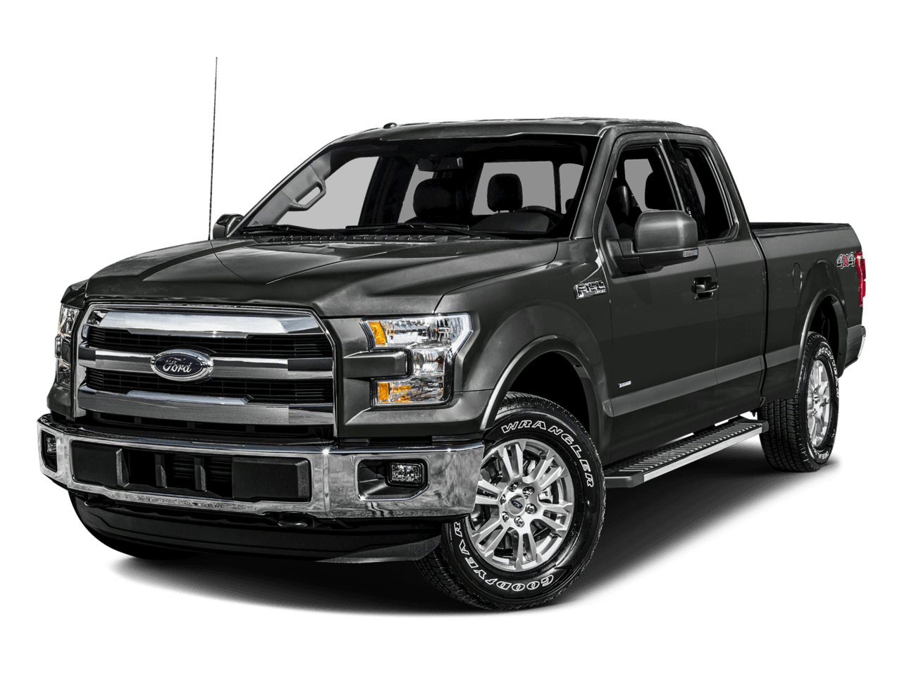 2016 Ford F-150 2WD SuperCab 145" Lariat - Front 3/4, facing to the left