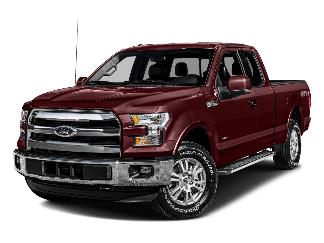 2016 Ford F-150 2WD SuperCab 145" Lariat - Front 3/4, facing to the left
