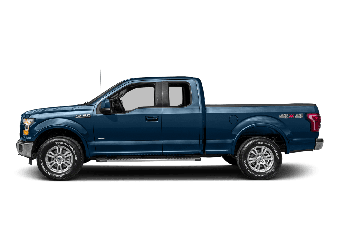 2016 Ford F-150 2WD SuperCab 145" Lariat - Profile, facing to the left