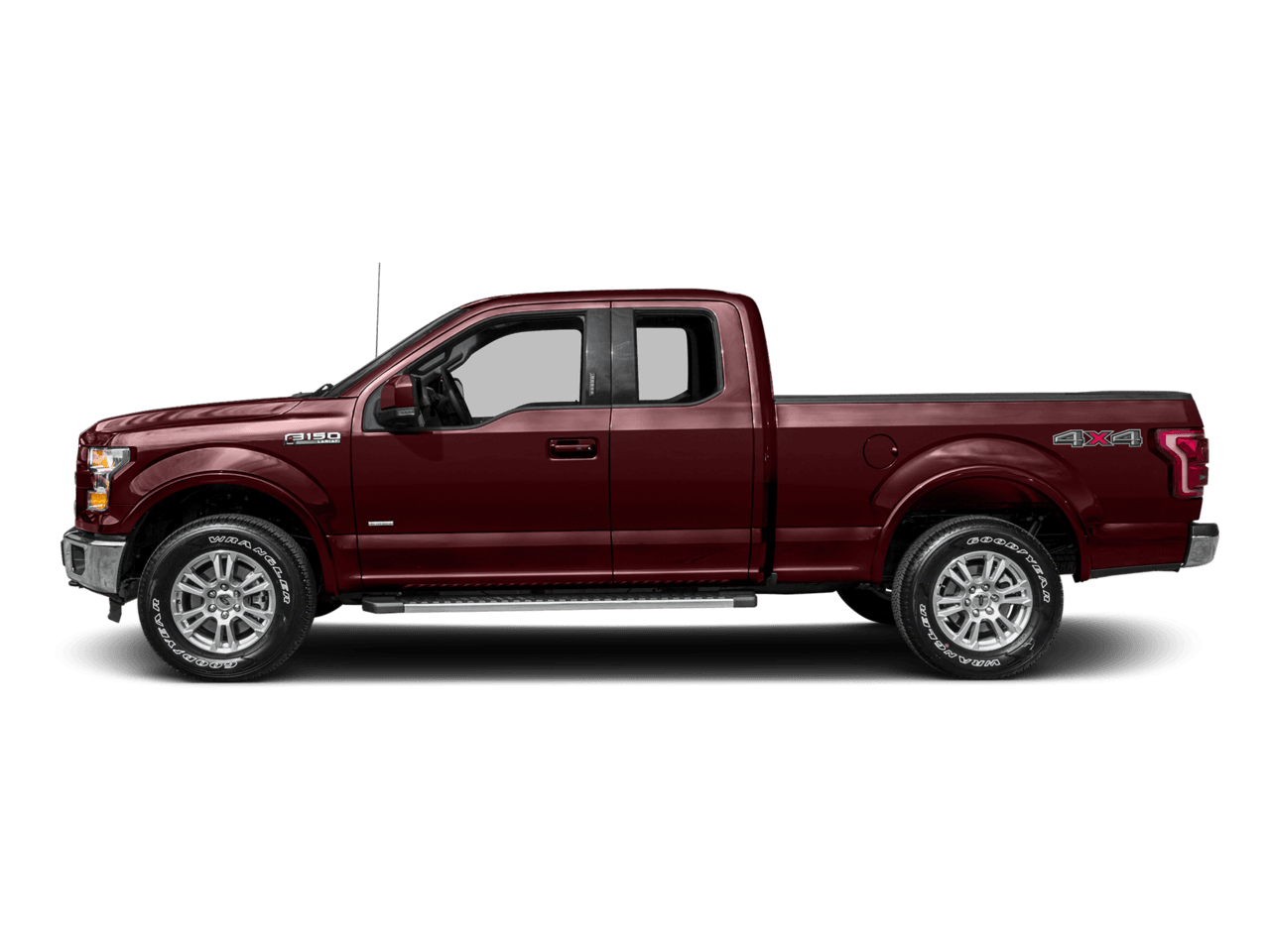 2016 Ford F-150 2WD SuperCab 145" Lariat - Profile, facing to the left