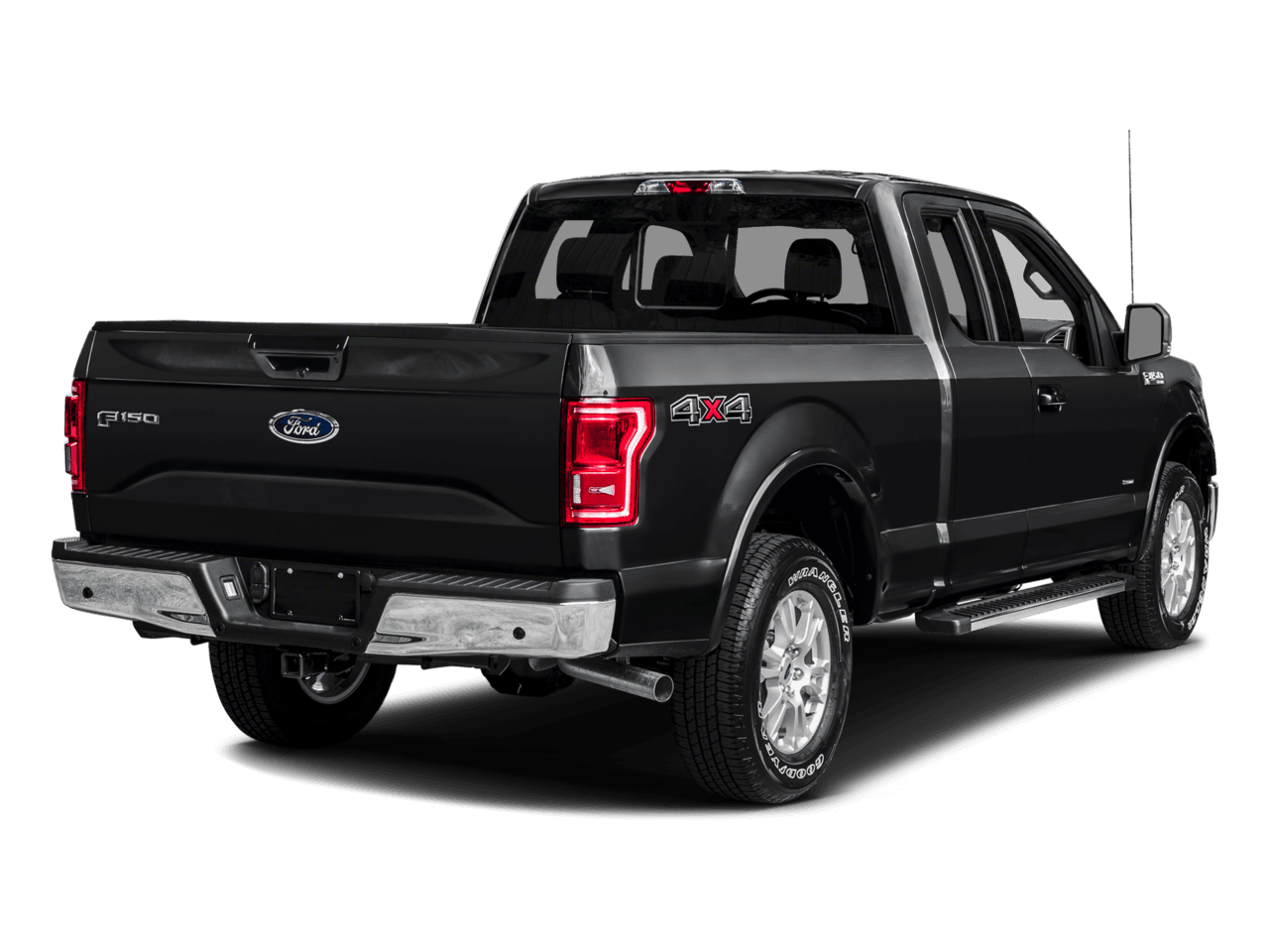 2016 Ford F-150 2WD SuperCab 145" Lariat - Rear 3/4, facing to the right