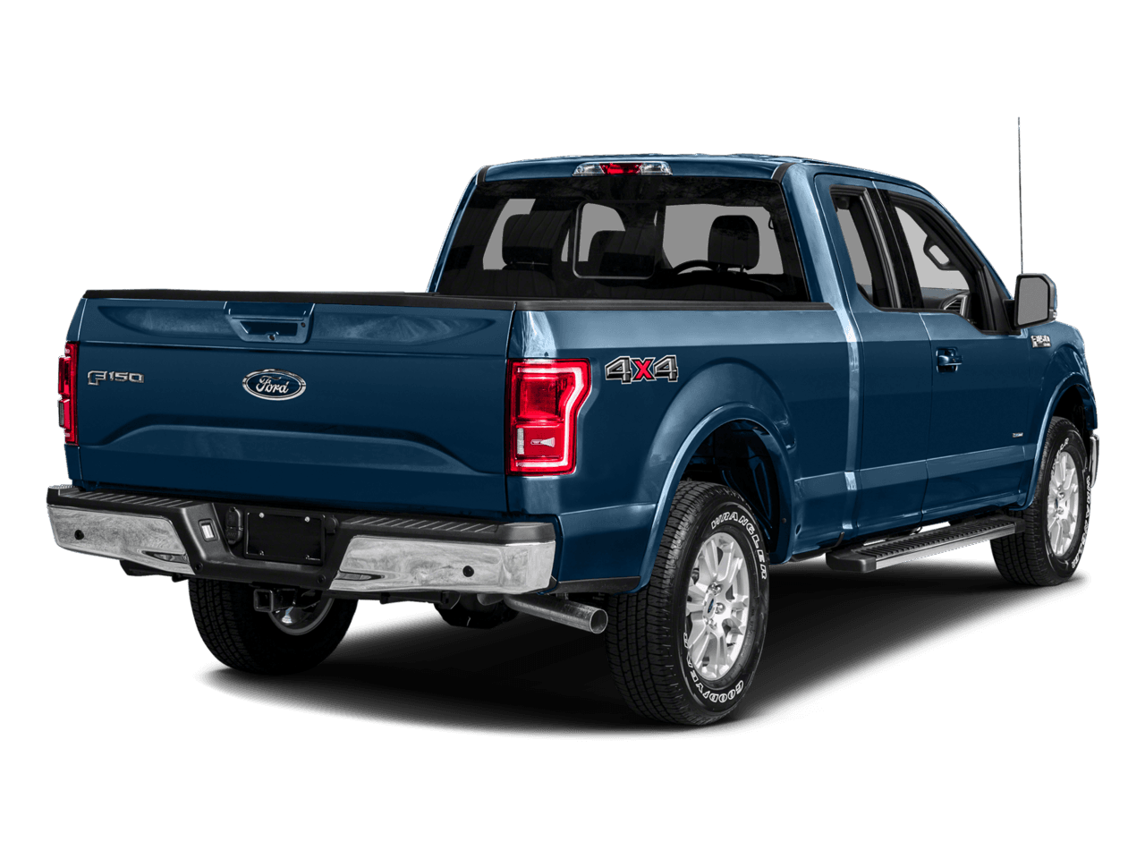 2016 Ford F-150 2WD SuperCab 145" Lariat - Rear 3/4, facing to the right