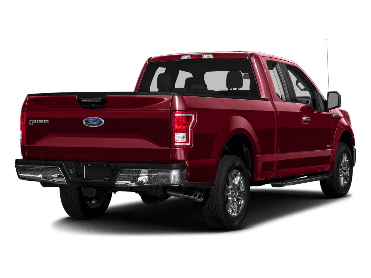 2016 Ford F-150 4WD SuperCab 145" XLT - Rear 3/4, facing to the right