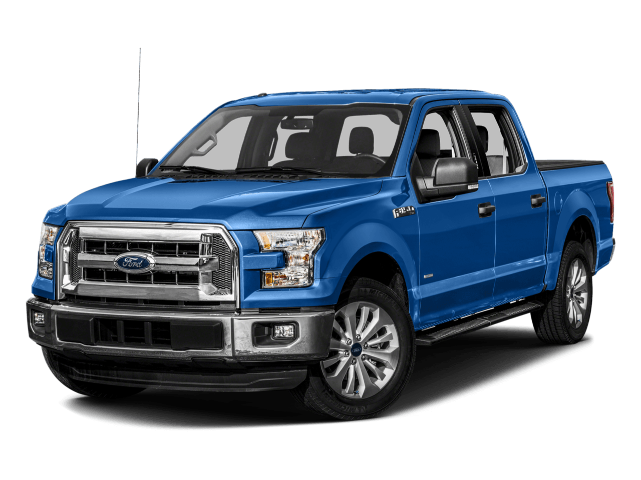 2016 Ford F-150 4WD SuperCrew 145" XLT - Front 3/4, facing to the left