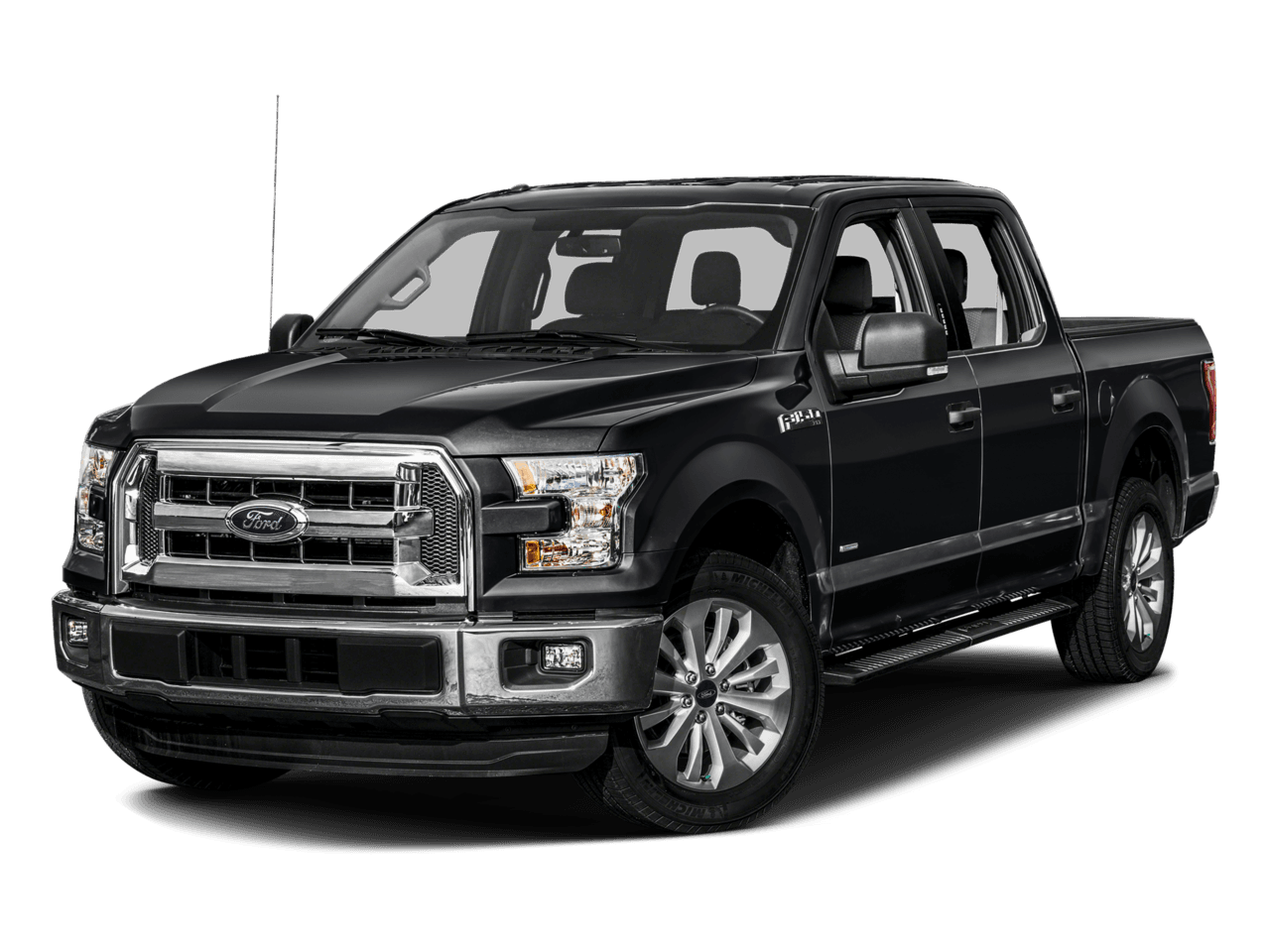 2016 Ford F-150 4WD SuperCrew 145" XLT - Front 3/4, facing to the left