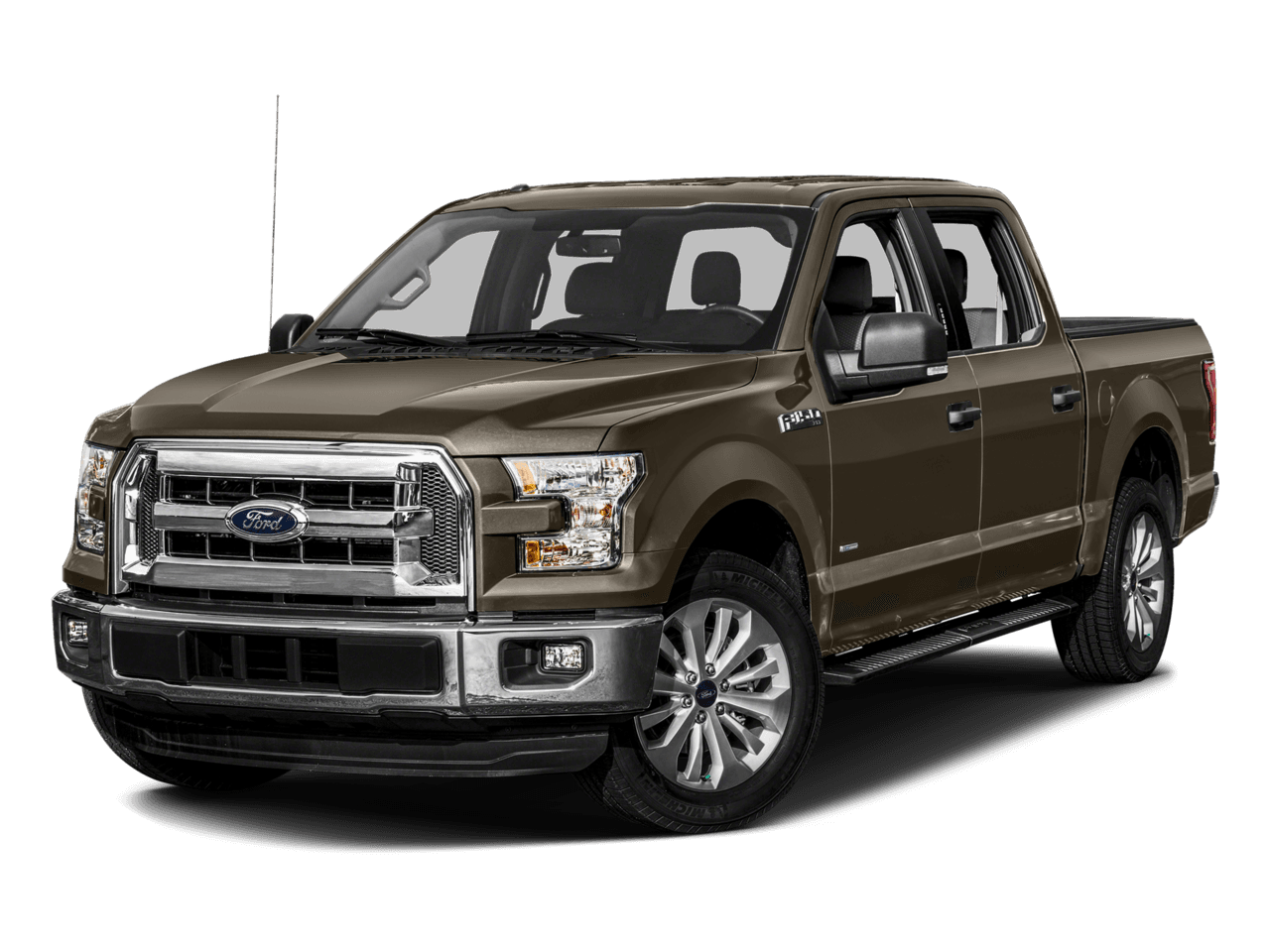 2016 Ford F-150 4WD SuperCrew 145" XLT - Front 3/4, facing to the left