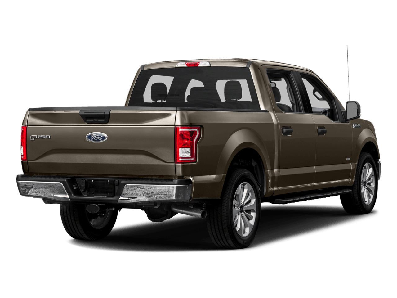 2016 Ford F-150 4WD SuperCrew 145" XLT - Rear 3/4, facing to the right