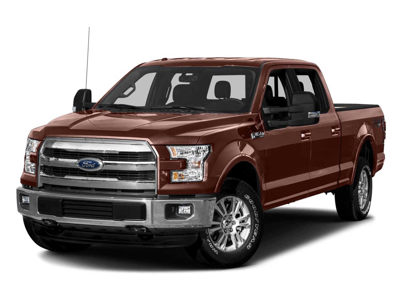 2016 Ford F-150 2WD SuperCrew 157" Lariat - Front 3/4, facing to the left