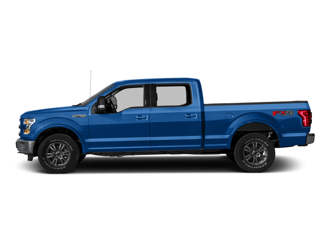 2016 Ford F-150 2WD SuperCrew 157" Lariat - Profile, facing to the left