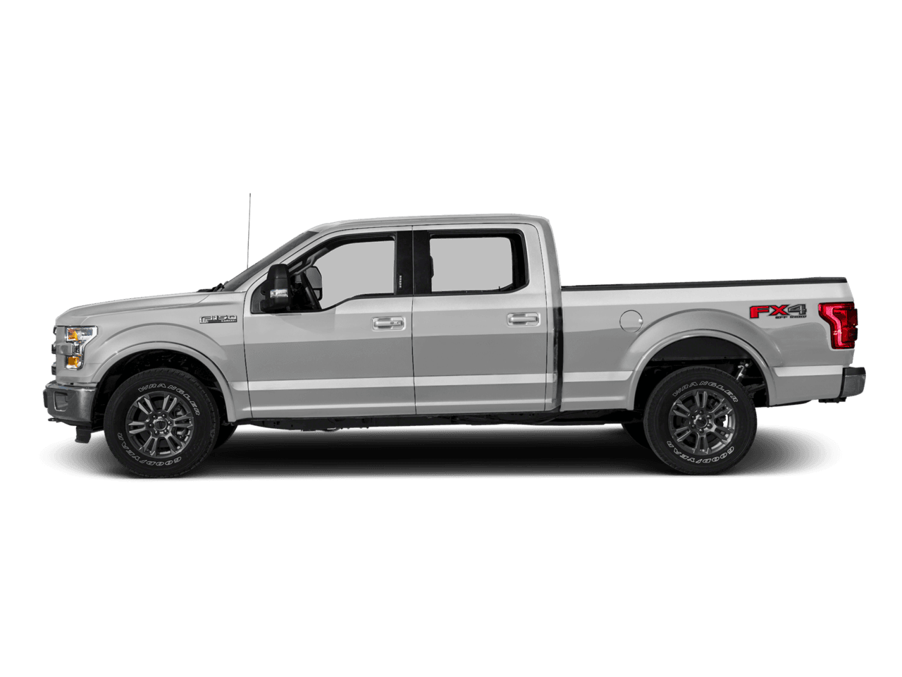 2016 Ford F-150 2WD SuperCrew 157" Lariat - Profile, facing to the left