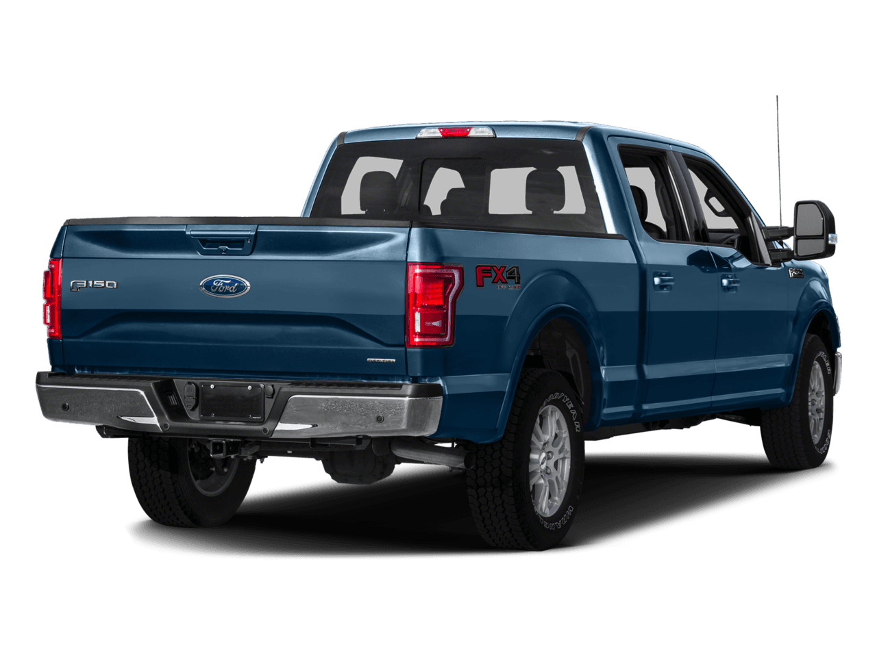 2016 Ford F-150 2WD SuperCrew 157" Lariat - Rear 3/4, facing to the right