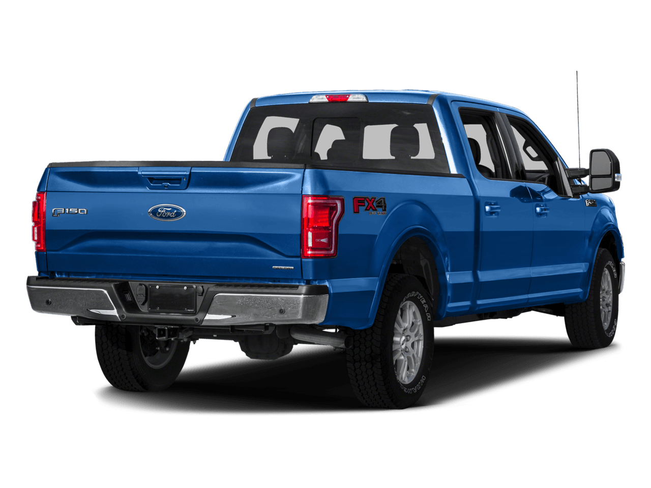 2016 Ford F-150 2WD SuperCrew 157" Lariat - Rear 3/4, facing to the right