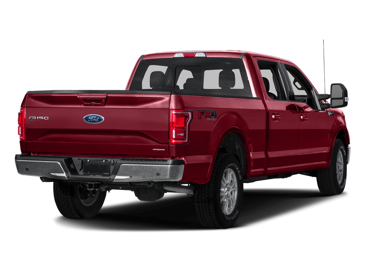 2016 Ford F-150 2WD SuperCrew 157" Lariat - Rear 3/4, facing to the right