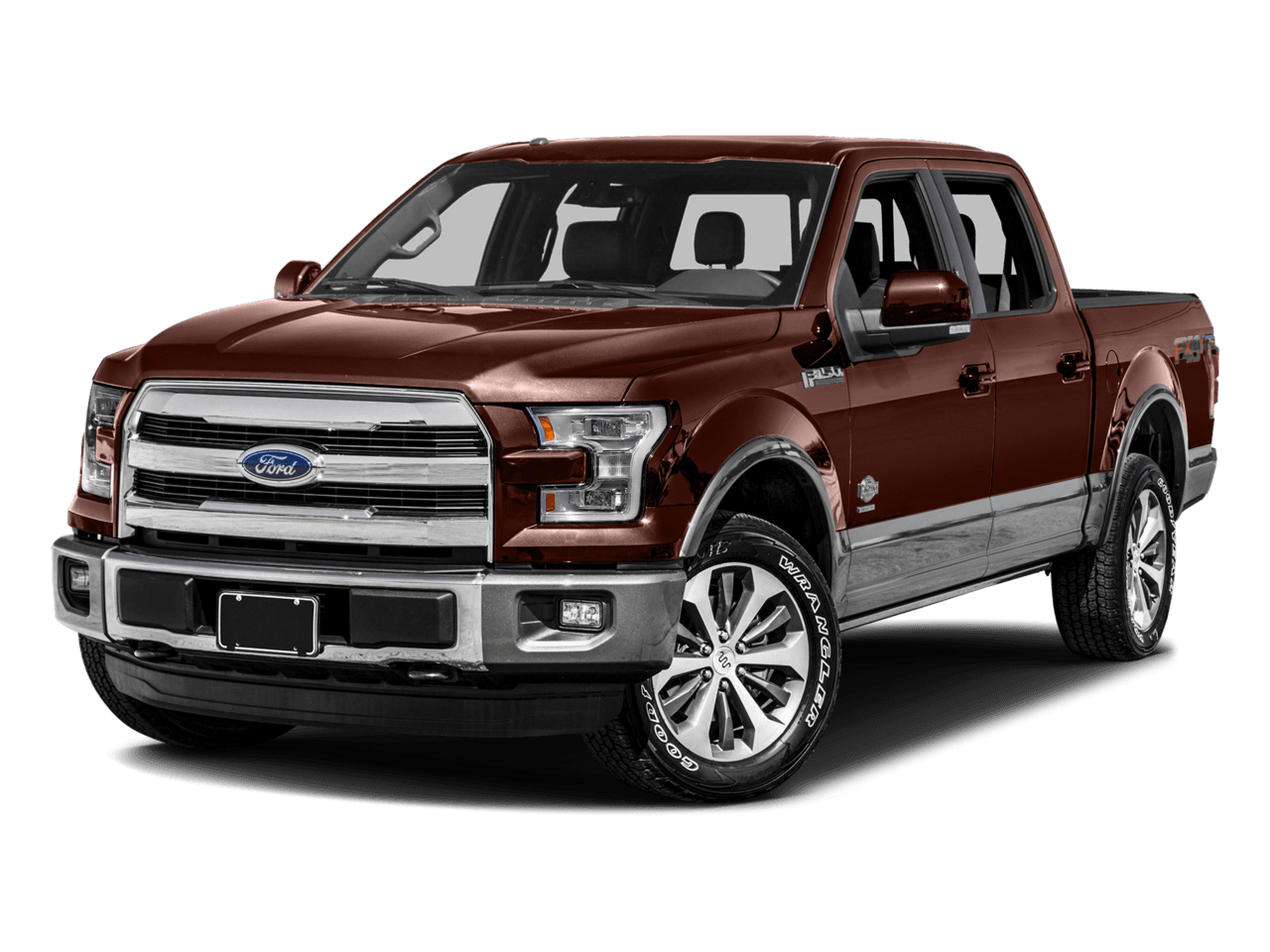 2016 Ford F-150 2WD SuperCrew 157" King Ranch - Front 3/4, facing to the left