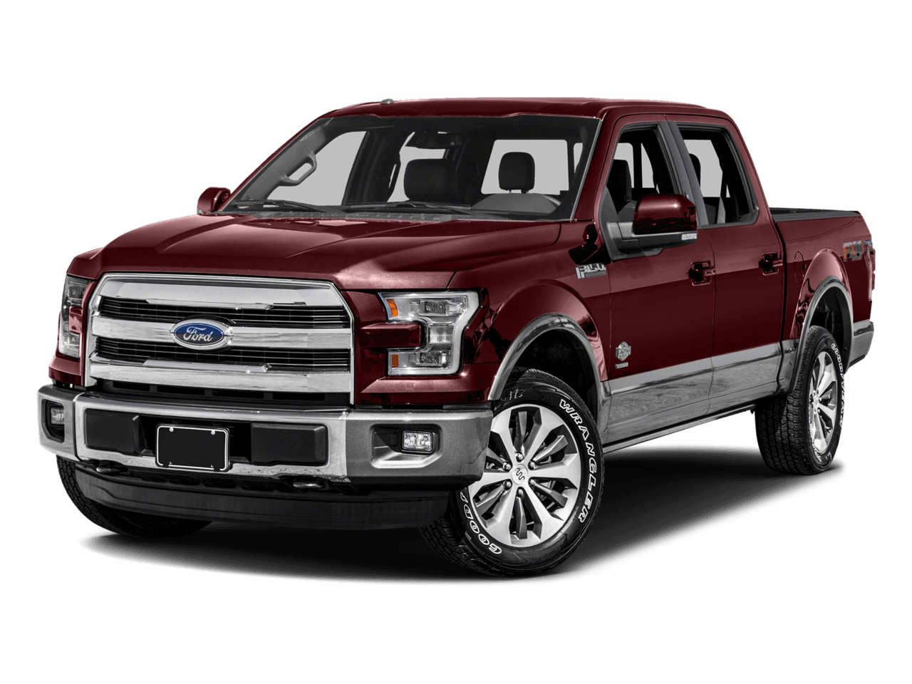 2016 Ford F-150 2WD SuperCrew 157" King Ranch - Front 3/4, facing to the left