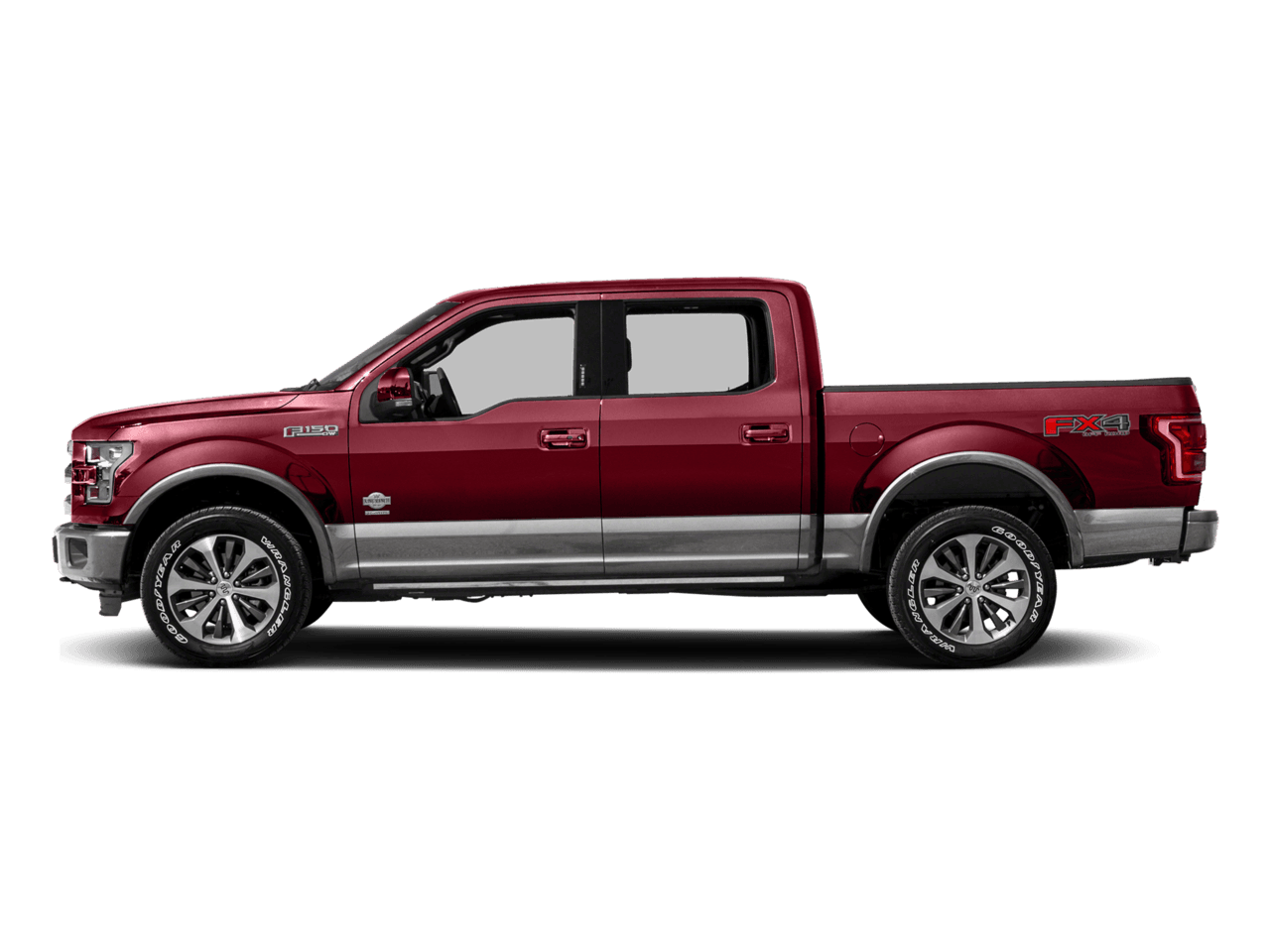 2016 Ford F-150 2WD SuperCrew 157" King Ranch - Profile, facing to the left
