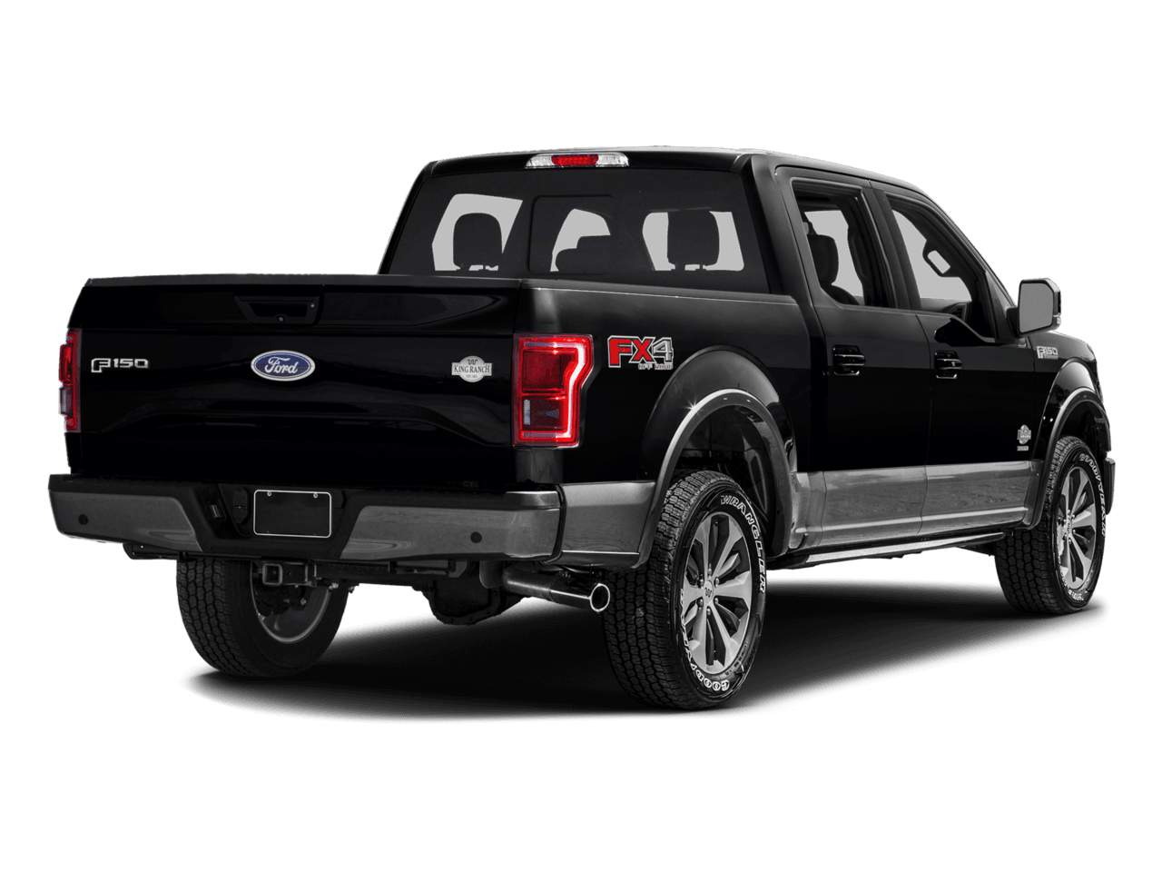 2016 Ford F-150 2WD SuperCrew 157" King Ranch - Rear 3/4, facing to the right