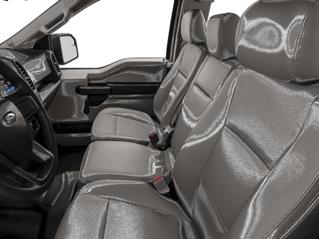 2016 Ford F-150 4WD SuperCab 145" XL - Interior Driver's Side with Door Open, Front Seat Feature