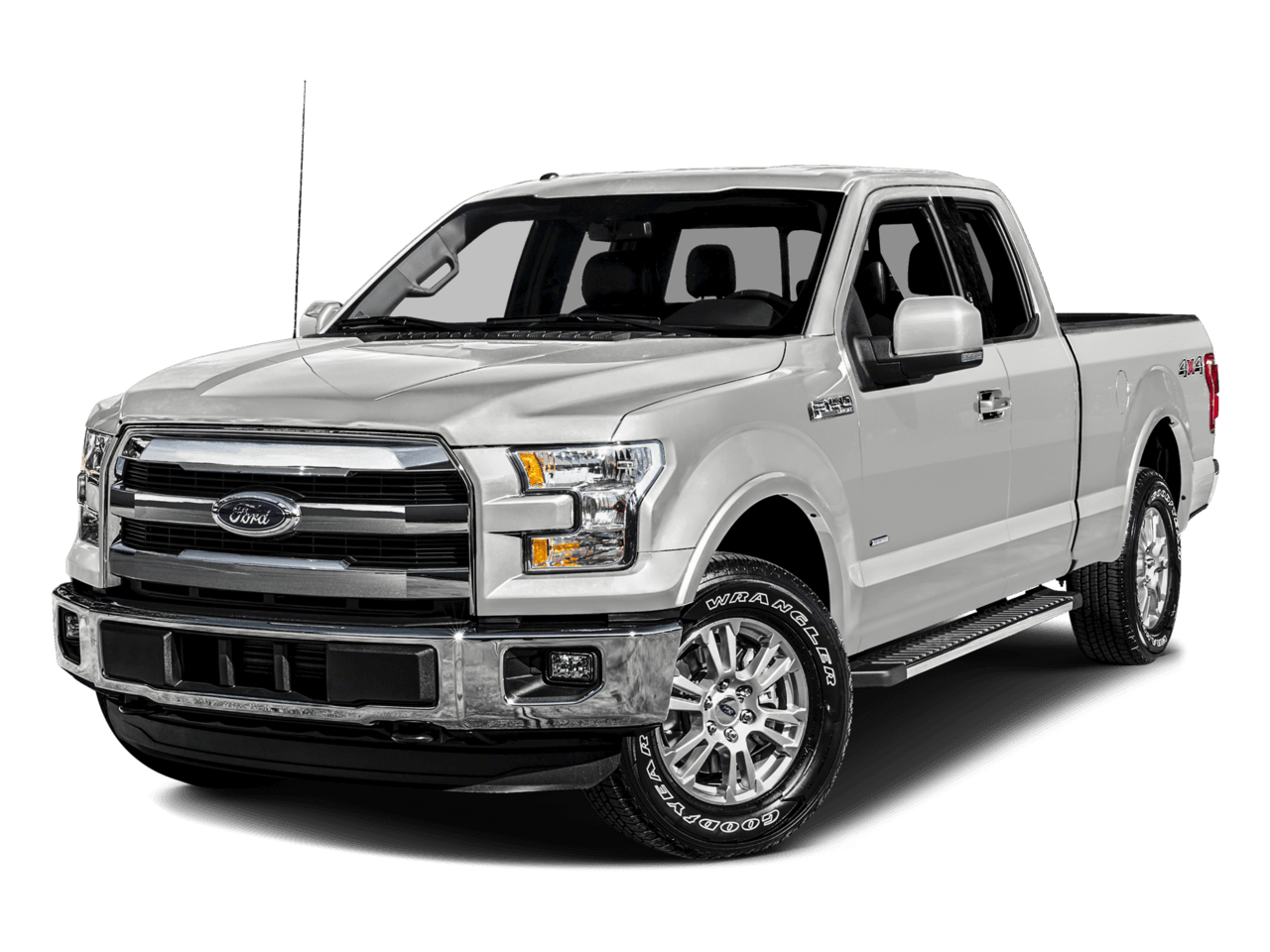 2016 Ford F-150 4WD SuperCab 145" Lariat - Front 3/4, facing to the left