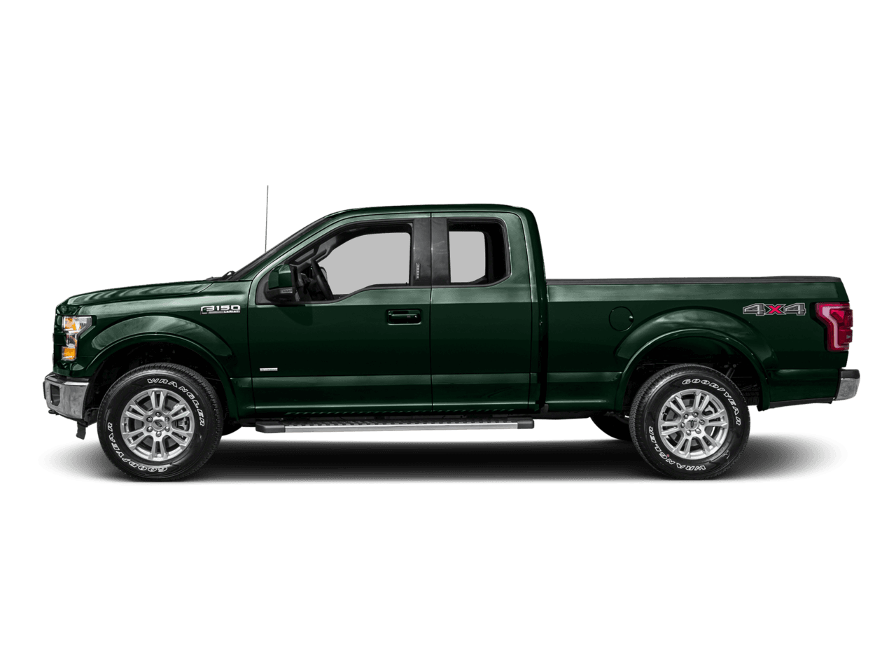 2016 Ford F-150 4WD SuperCab 145" Lariat - Profile, facing to the left