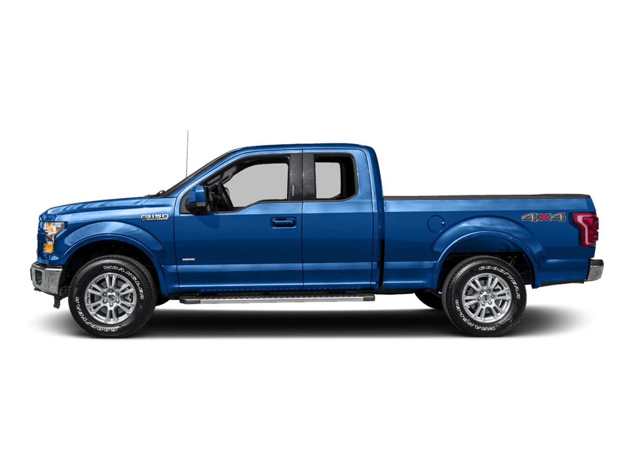 2016 Ford F-150 4WD SuperCab 145" Lariat - Profile, facing to the left
