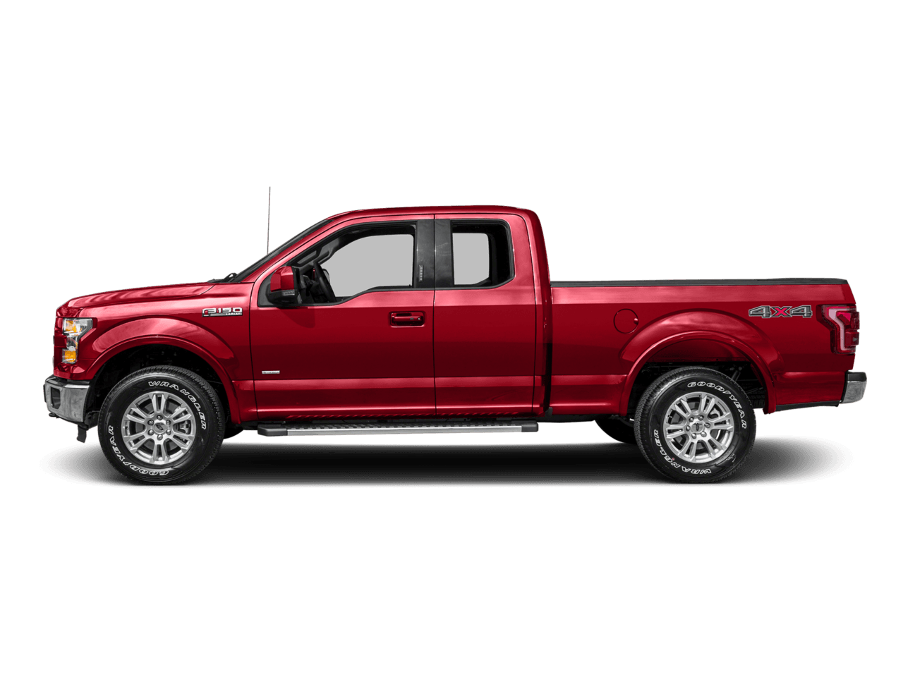 2016 Ford F-150 4WD SuperCab 145" Lariat - Profile, facing to the left