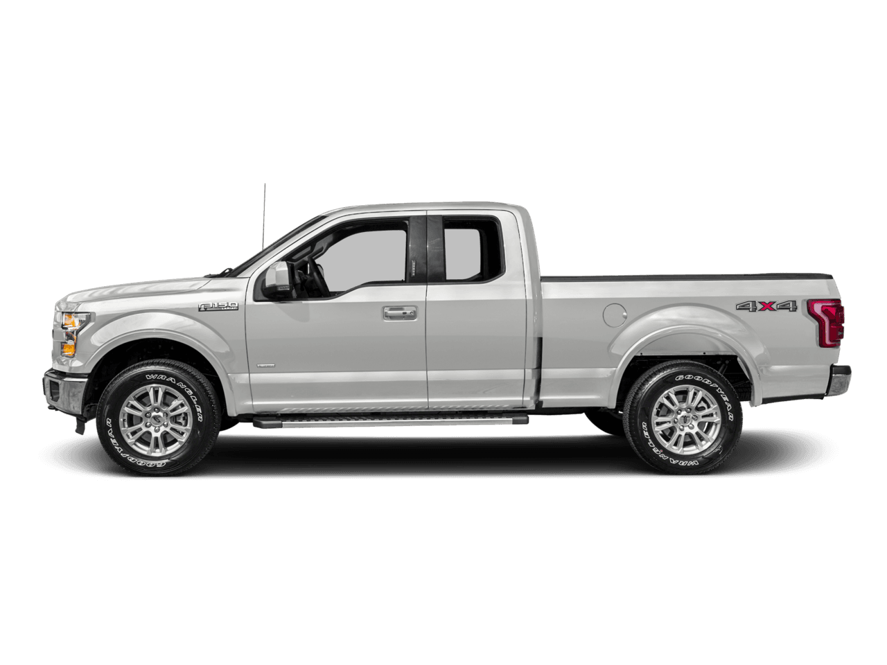 2016 Ford F-150 4WD SuperCab 145" Lariat - Profile, facing to the left