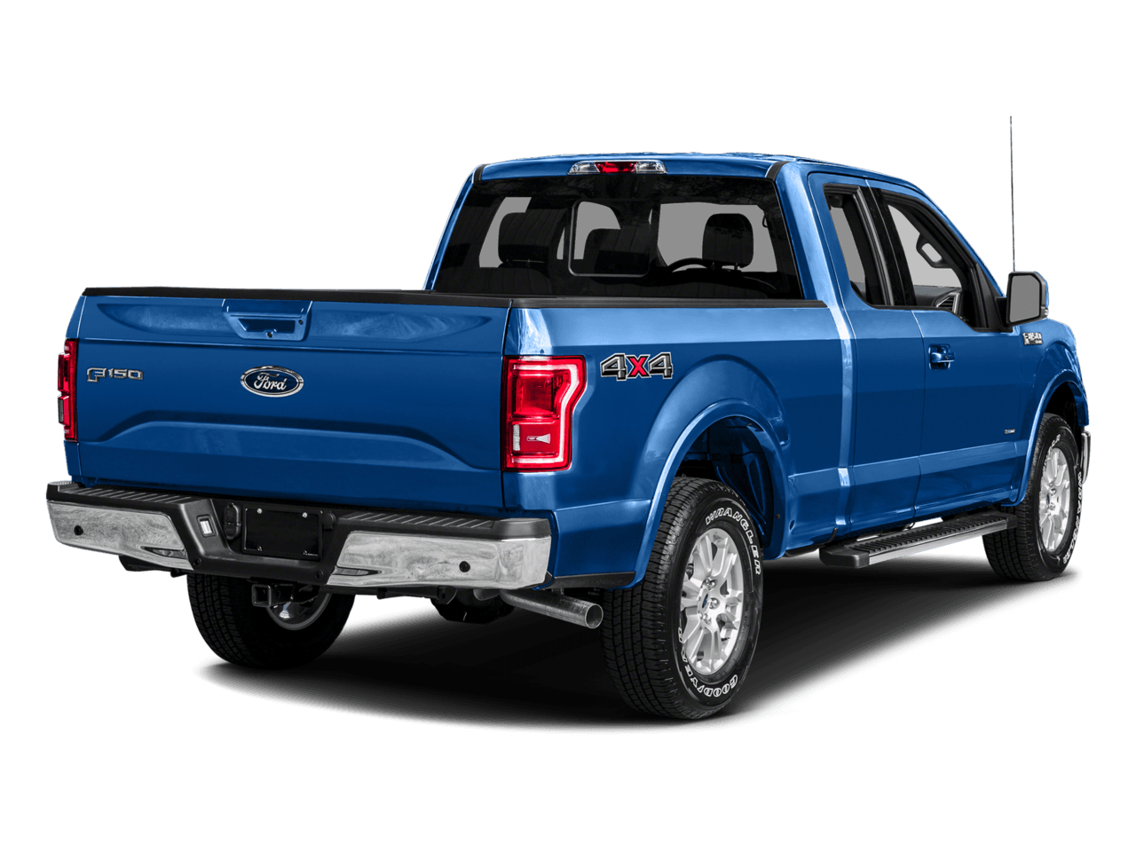 2016 Ford F-150 4WD SuperCab 145" Lariat - Rear 3/4, facing to the right