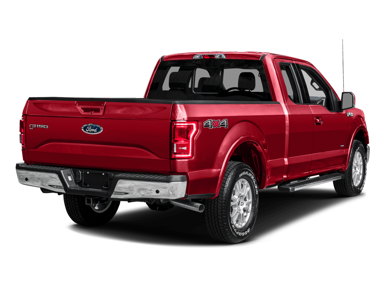 2016 Ford F-150 4WD SuperCab 145" Lariat - Rear 3/4, facing to the right