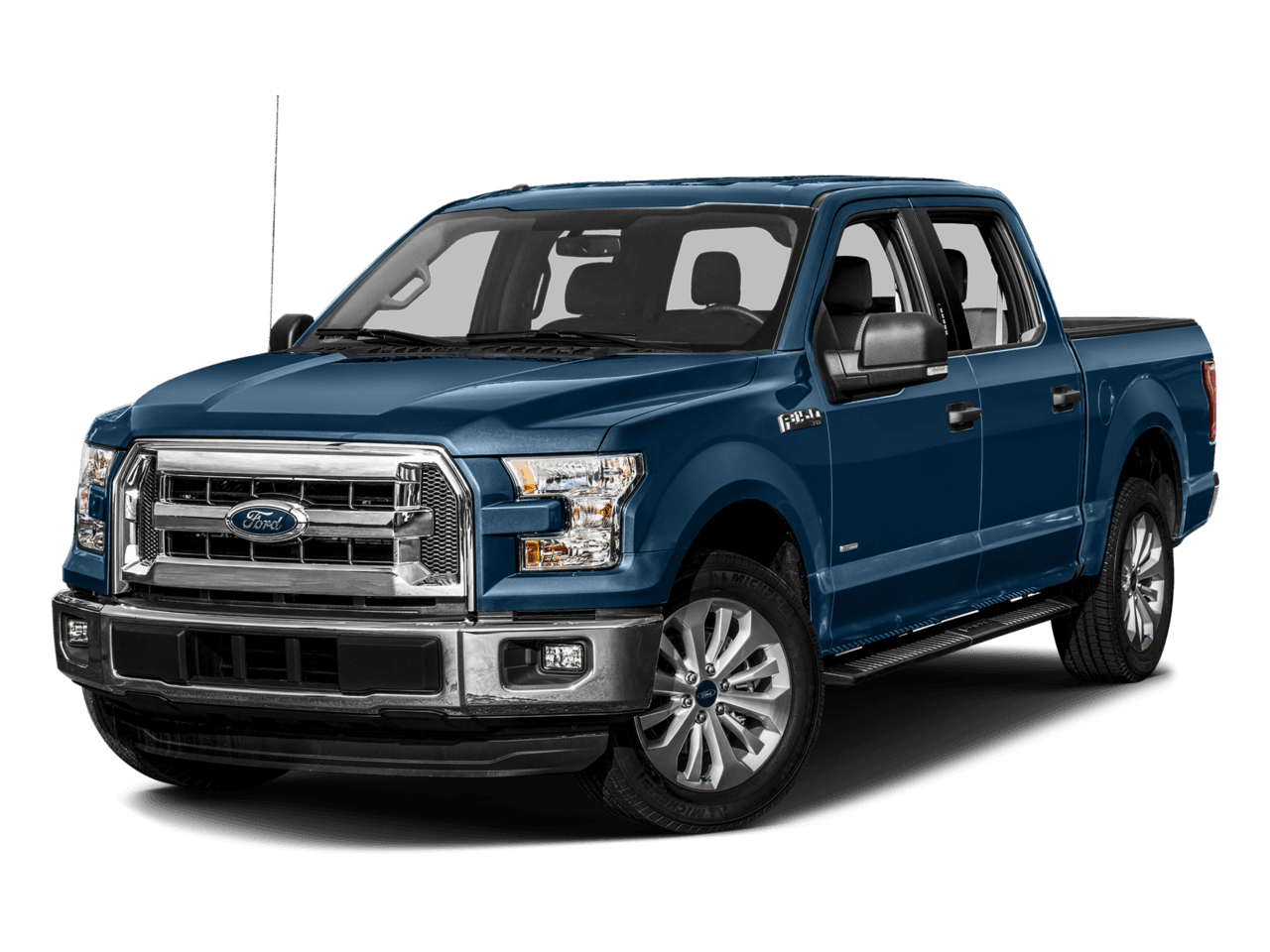 2016 Ford F-150 2WD SuperCrew 145" XLT - Front 3/4, facing to the left