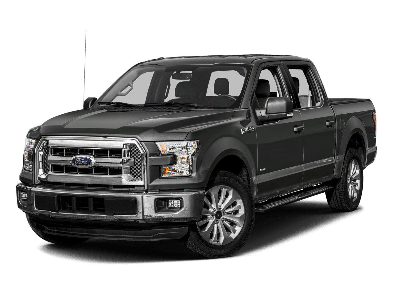 2016 Ford F-150 2WD SuperCrew 145" XLT - Front 3/4, facing to the left