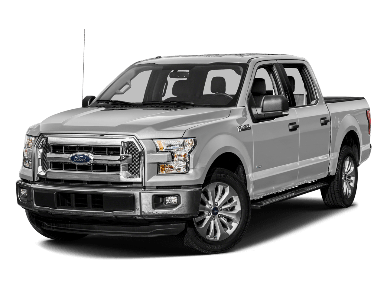 2016 Ford F-150 2WD SuperCrew 145" XLT - Front 3/4, facing to the left