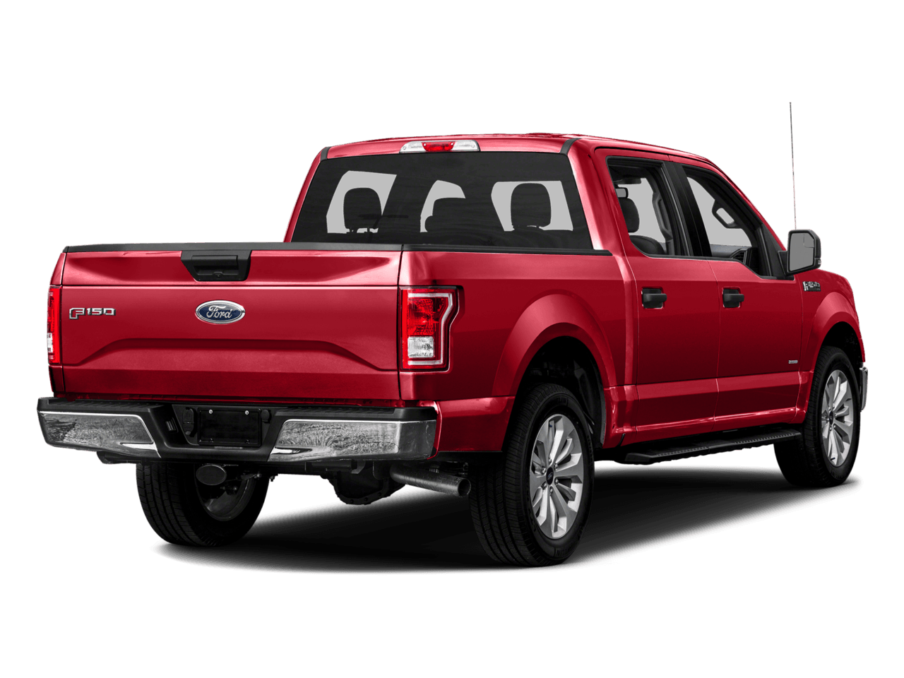 2016 Ford F-150 2WD SuperCrew 145" XLT - Rear 3/4, facing to the right