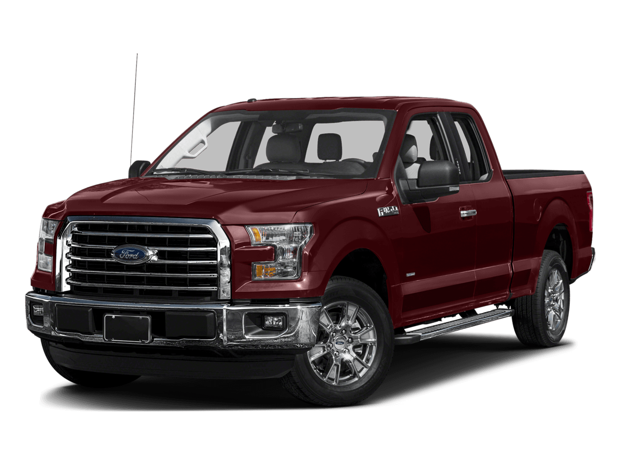 2016 Ford F-150 2WD SuperCab 163" XLT - Front 3/4, facing to the left