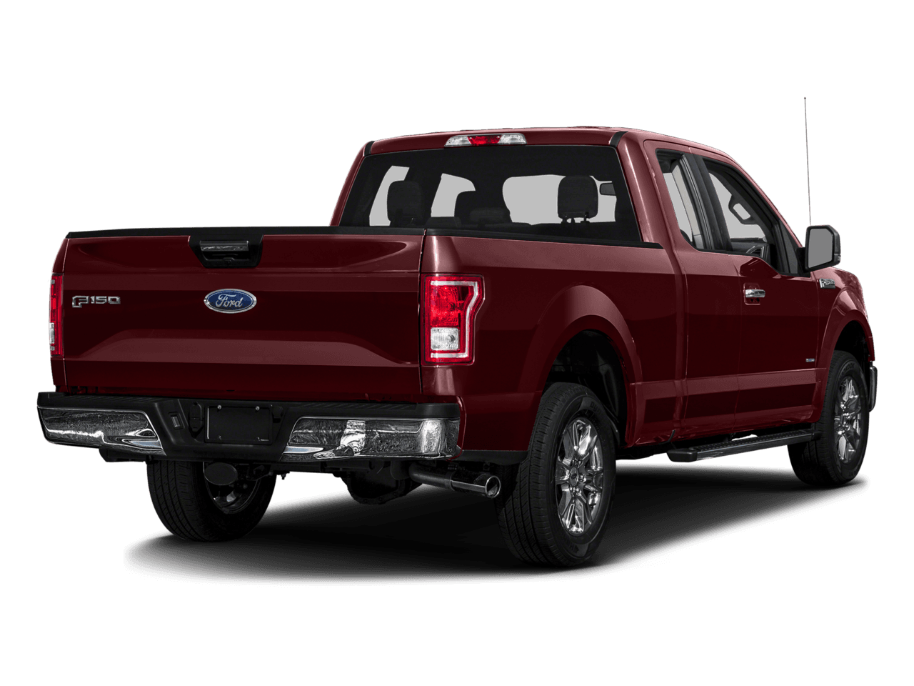 2016 Ford F-150 2WD SuperCab 163" XLT - Rear 3/4, facing to the right