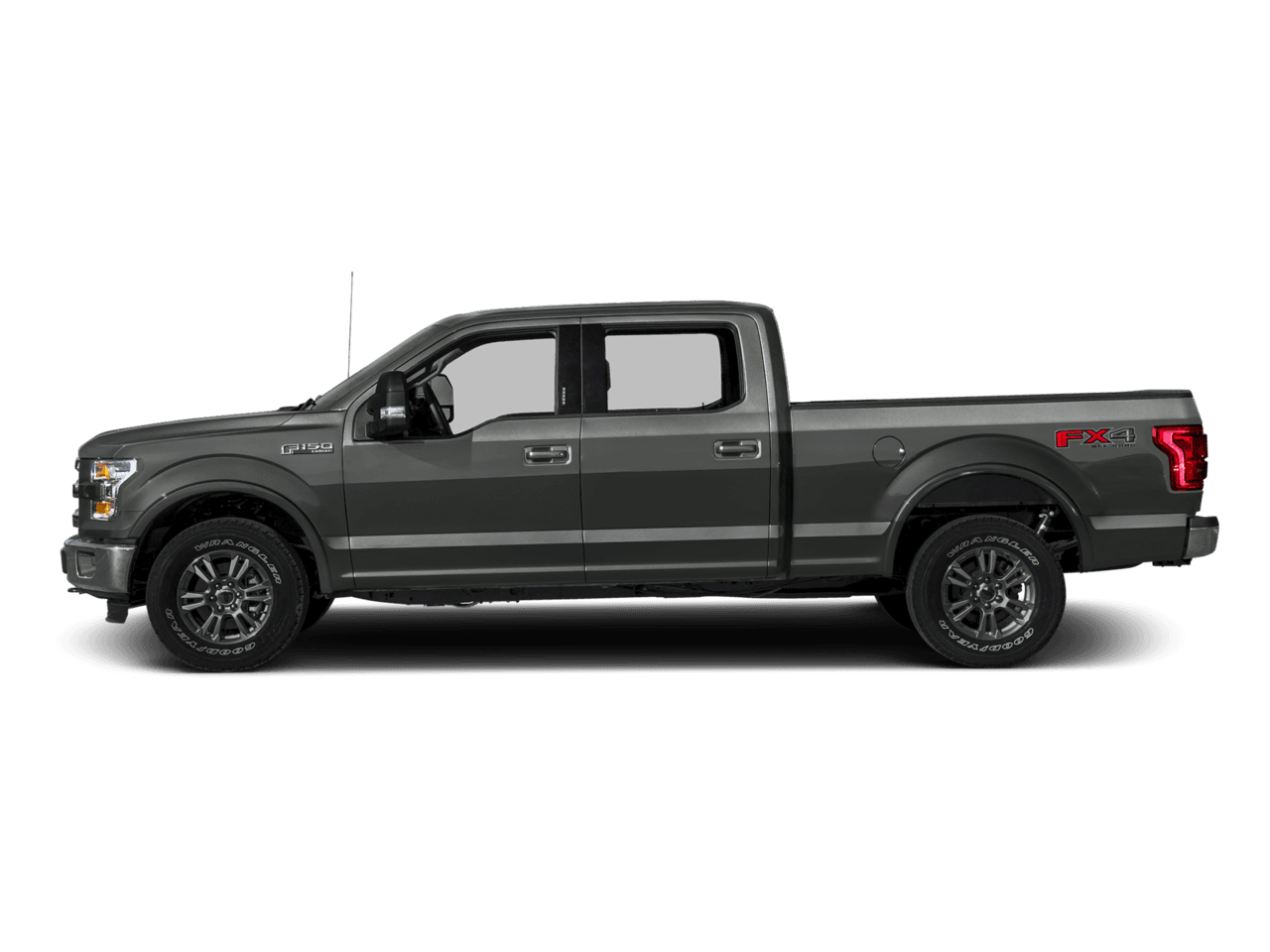 2016 Ford F-150 4WD SuperCrew 145" Lariat - Profile, facing to the left