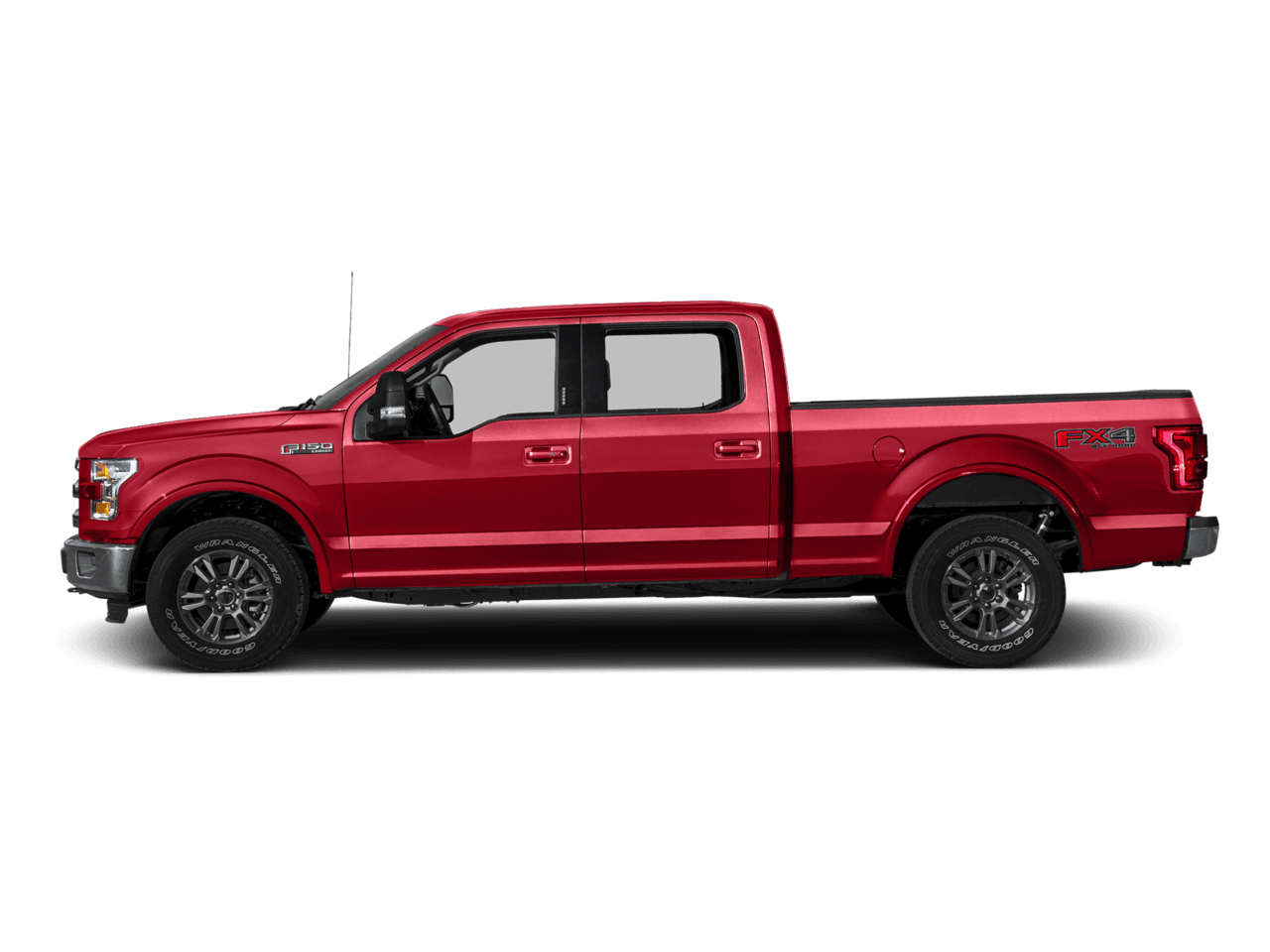 2016 Ford F-150 4WD SuperCrew 145" Lariat - Profile, facing to the left
